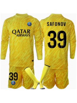 Paris Saint-Germain Matvei Safonov #39 Målvakt Replika Tredje Kläder Barn 2024-25 Långärmad (+ byxor)